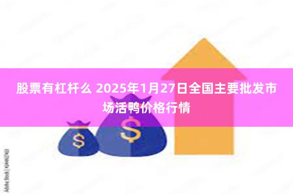 股票有杠杆么 2025年1月27日全国主要批发市场活鸭价格行情